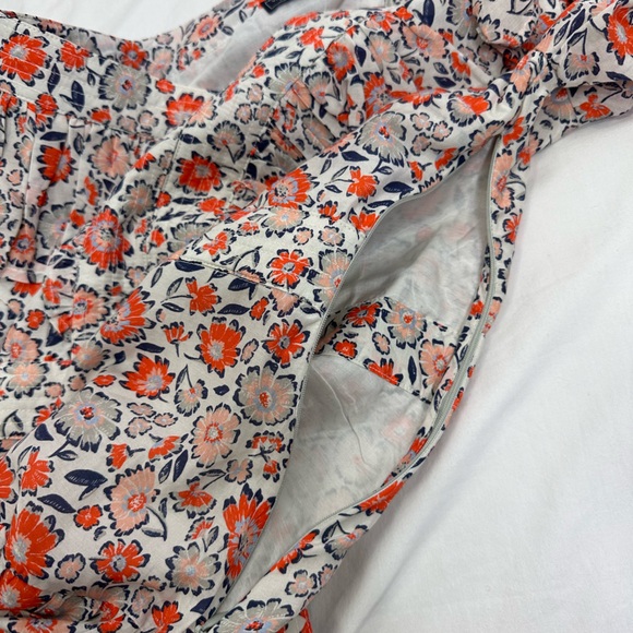 NWT Vinyard Vines Floral Ivy Ruffle Silk Cotton Dress Size 10 - Picture 12 of 14